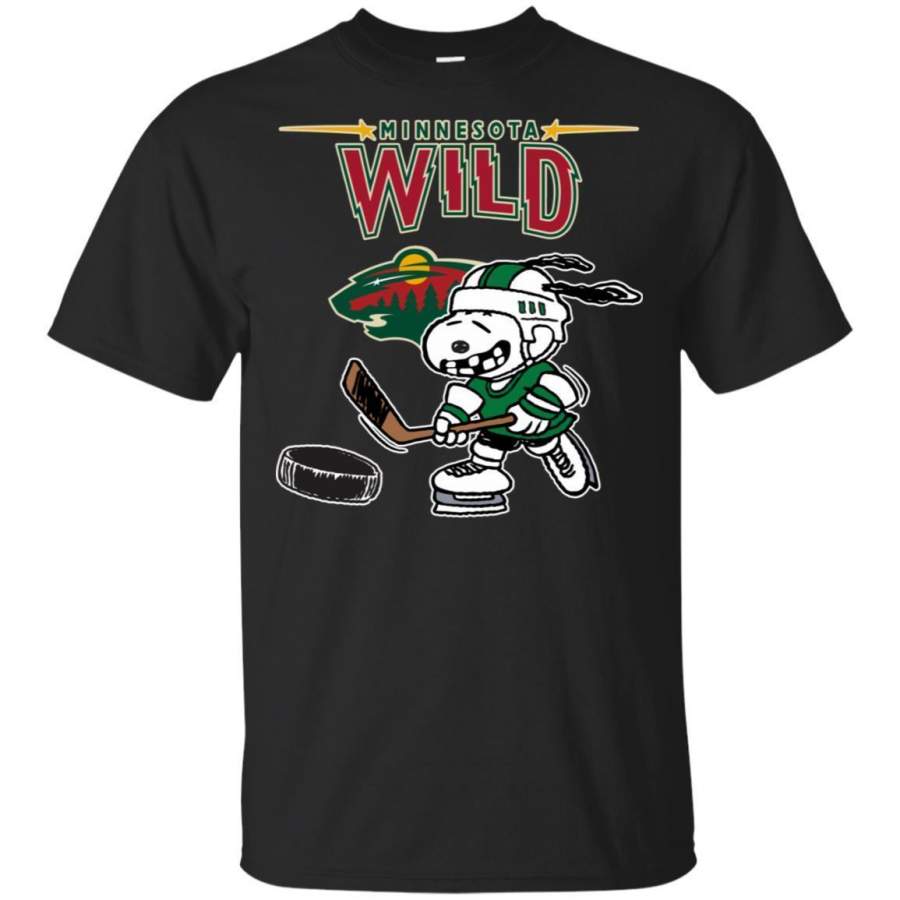 Minnesota Wild Snoopy Hockey T-shirt Funny Fan Men Women