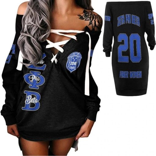 Zeta Phi Beta Lace-Up Long Sweatshirt