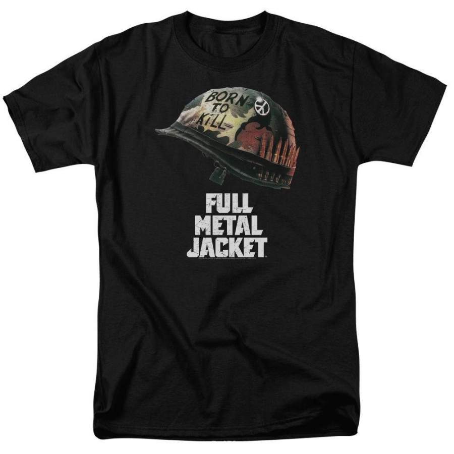 Full Metal Jacket Movie Poster Licensed Men Casual Cotton T Shirts