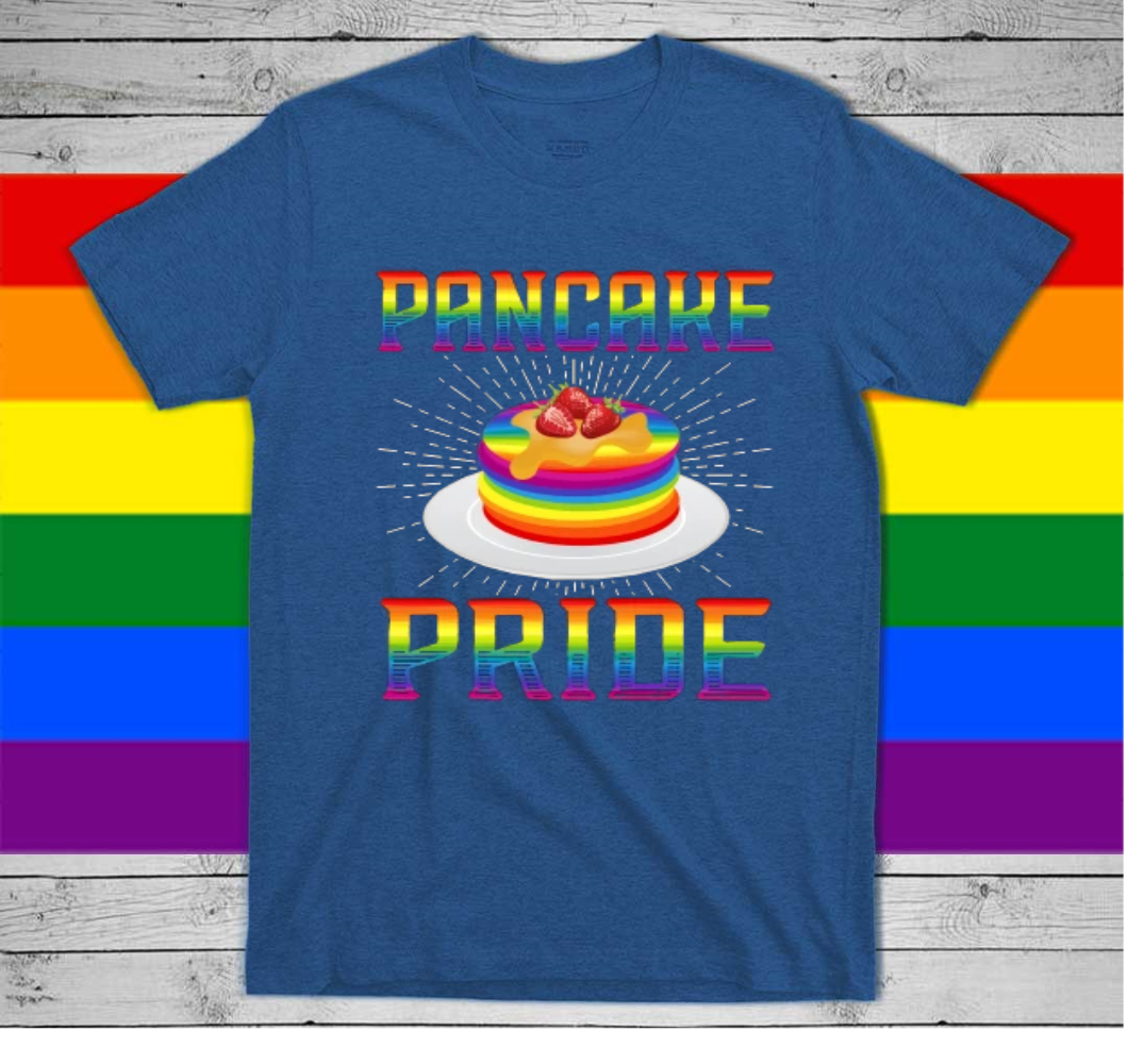 Gay Pride Shirt, Lesbian Mom Shirt, Pride Month T Shirts, Pancake Pan Pride, Gay Pride, Lgbt Baking T-Shirt