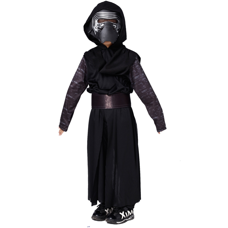 2022 Boys Deluxe Star Star The Force Awakens Kylo Ren Classic Cosplay Clothing Kids Halloween Movie Jedi Warrior Cosplay Costume alx