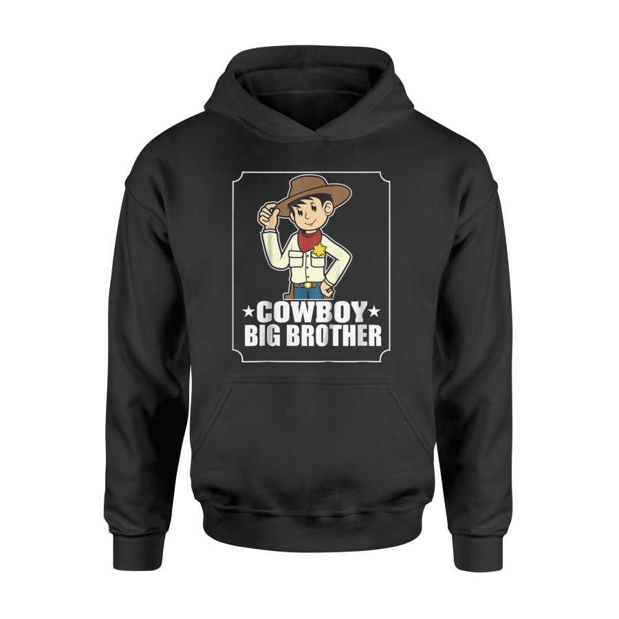 Kids Cowboy Big Brother – Rodeo Horse Riding Boys Hoodie