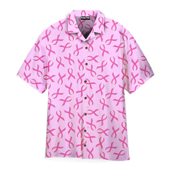 Pink Support Breast Cancer Awareness Pattern Hawaii Shirt For Men Women Ha54913