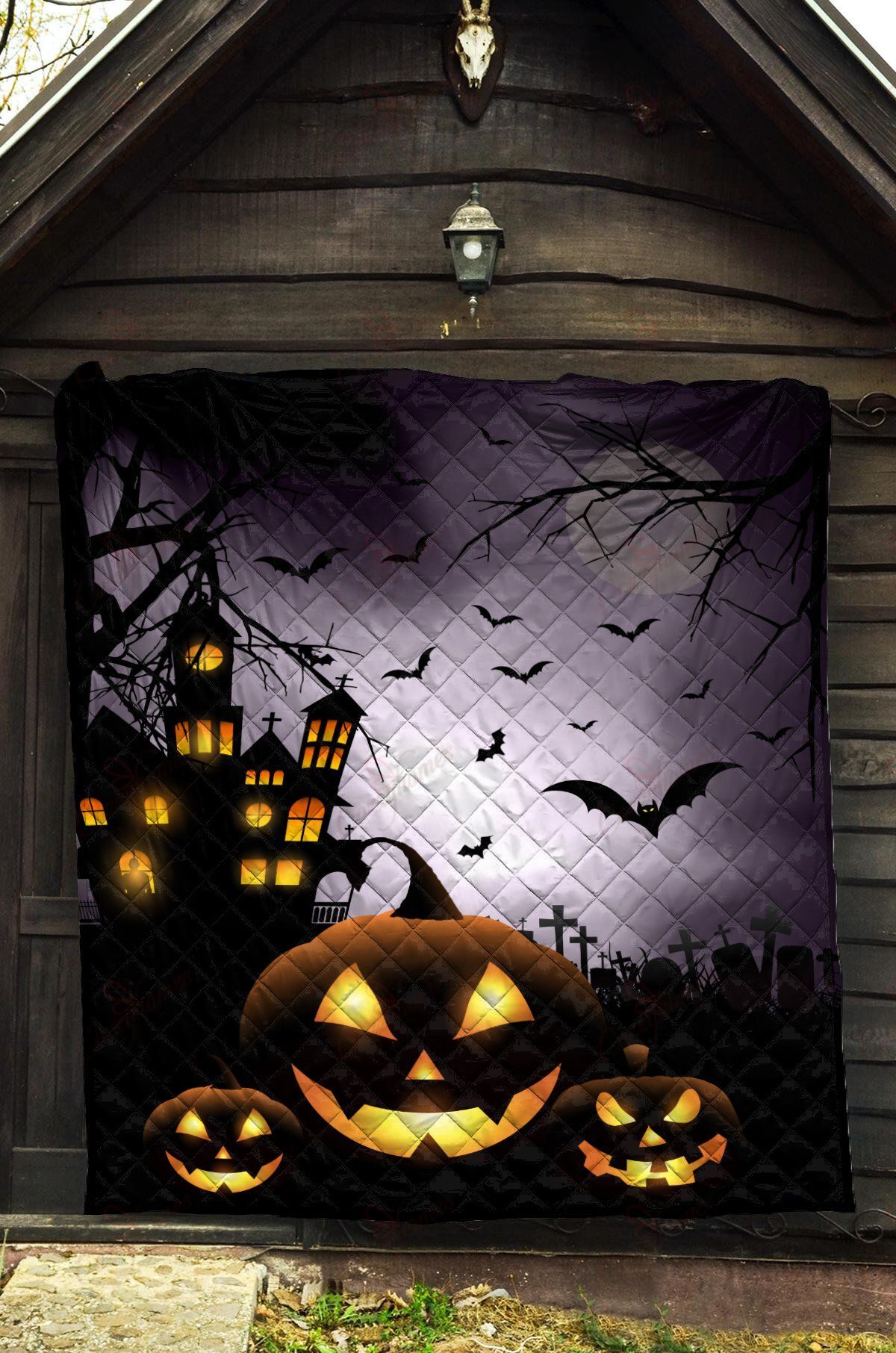 The Bat Night Halloween XL0204112CL Quilt Blanket