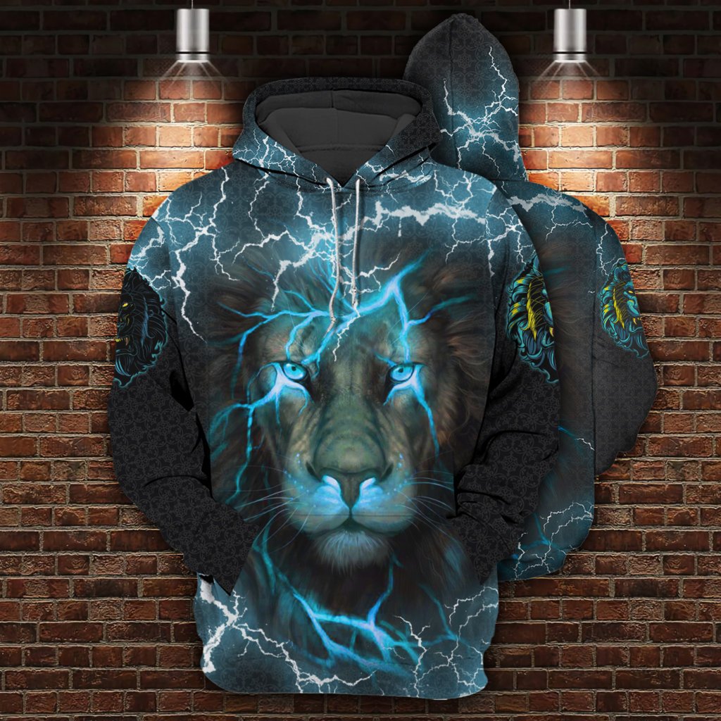 Lion Blue Light – Hoodie – Hood03Tnh260821