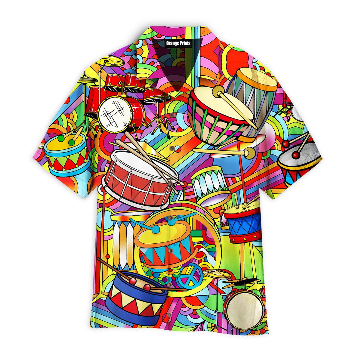 Peace Love Drums Aloha Hawaii Shirts For Men Women Ha88182