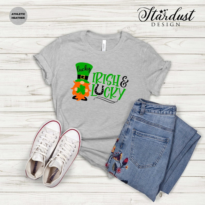 Not Lucky Just Blessed Shirt, St Patricks Day Shirt, Irish Gifts, Clover Shirt, Shamrock Shirt, Leopard Shamrock