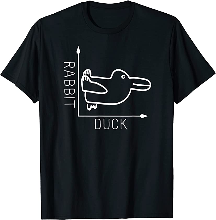 Rabbit Duck Illusion – Math Graph Drawing Philosophy T-Shirt