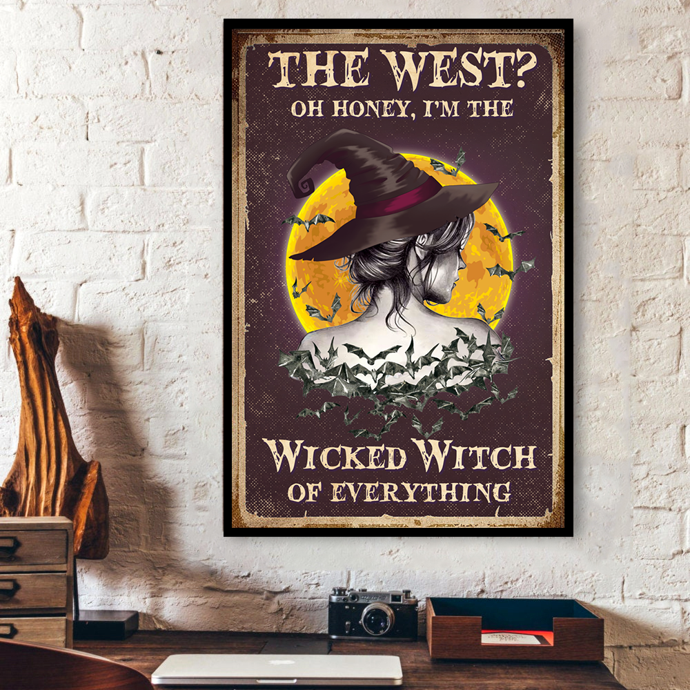 Halloween Wicked Witch Premium Poster Print, Home Decoration