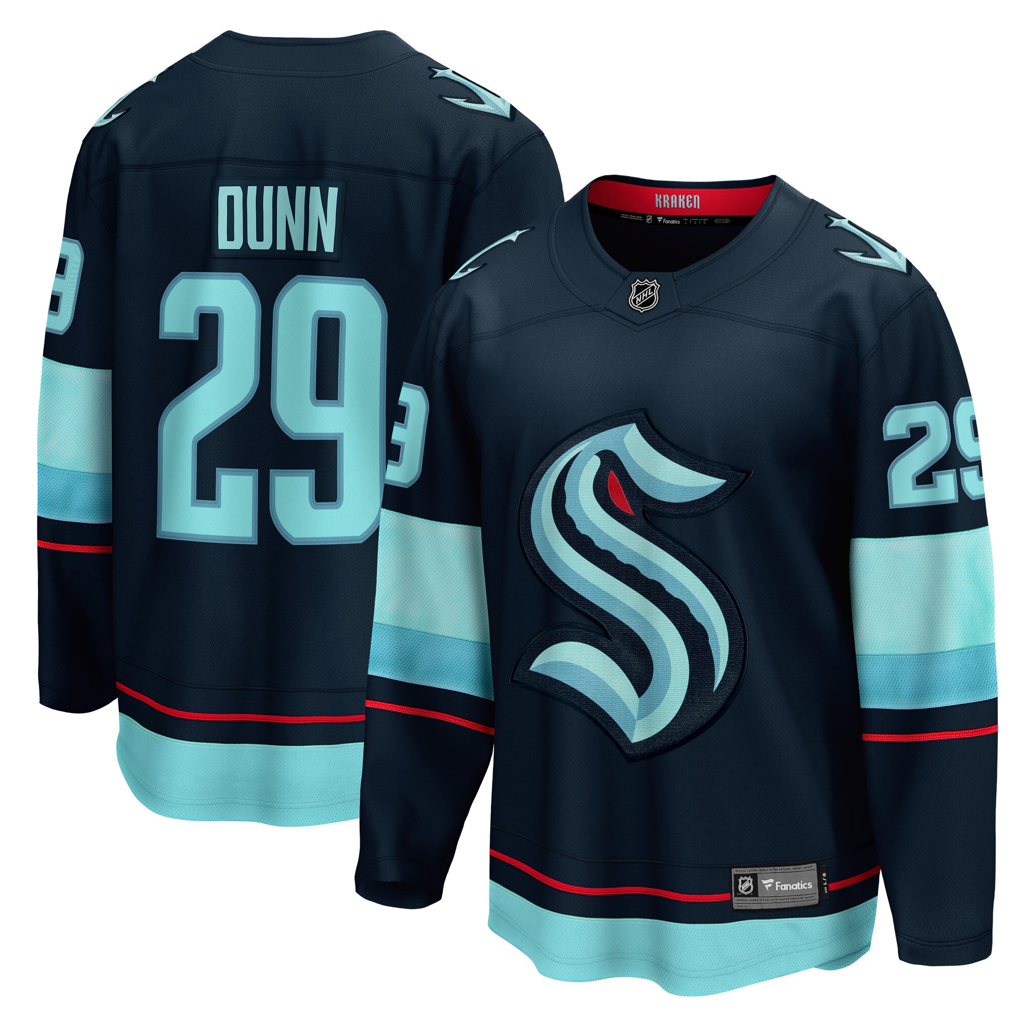 Men's Seattle Kraken Vince Dunn Deep Sea Blue Home Breakaway Player Jersey