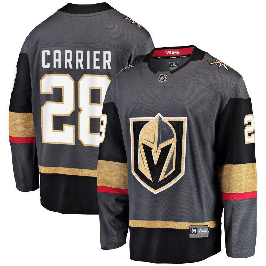 William Carrier Vegas Golden Knights Breakaway Player Jersey – Black