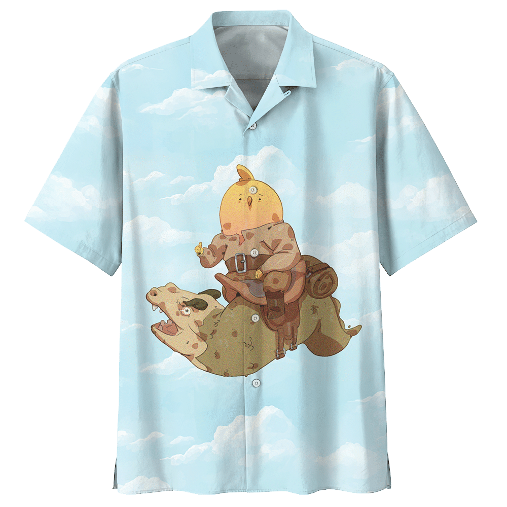 Chicken Blue Nice Design Unisex Hawaii Shirt For Men And Women Ha93896