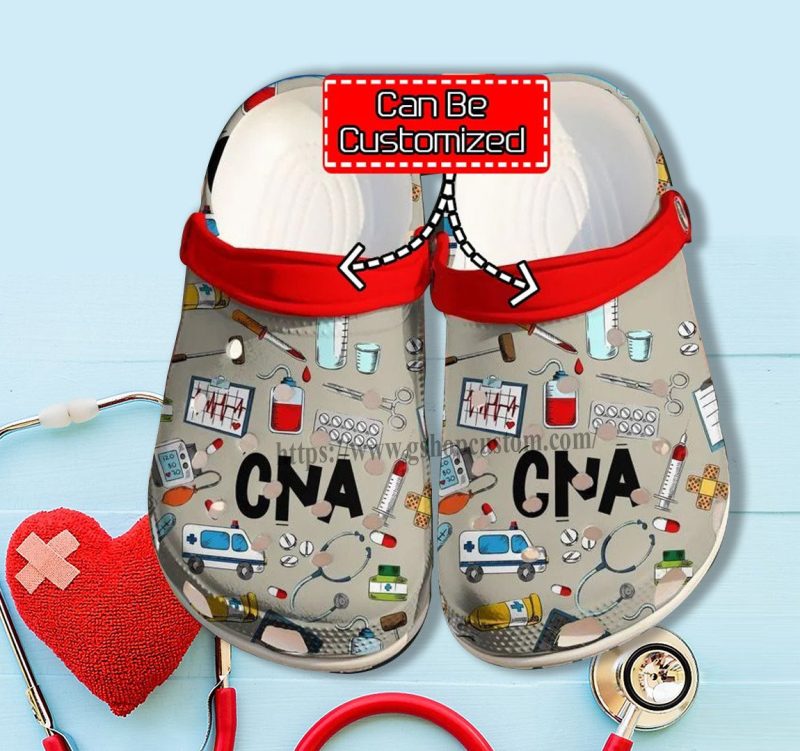 Cna Nurse Medical Item Chibi Cute Shoes Gift Wife Daughter – Cna Shoes Croc Clogs Customize