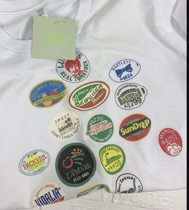 Fruit Food Sticker Tee Shirt Outfit