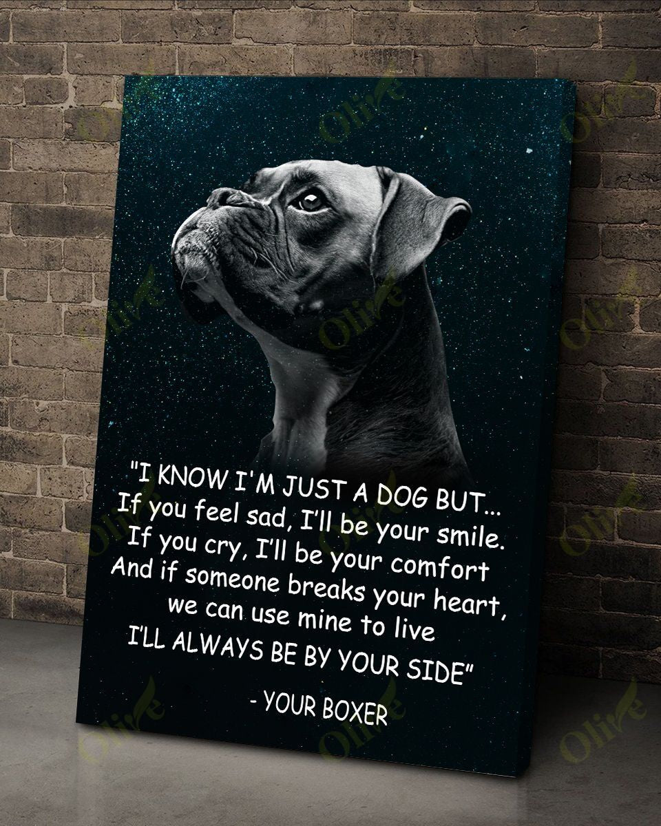 Boxer – Always Be By Your Side Canvas Wall Art Home Decor