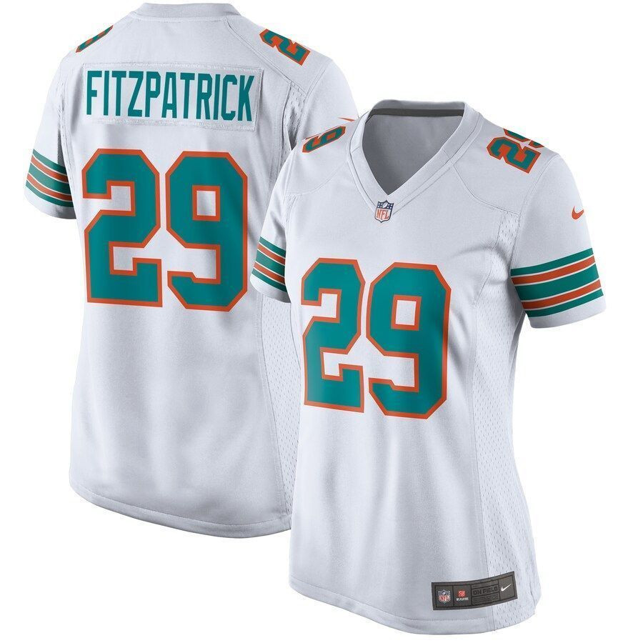 Minkah Fitzpatrick Miami Dolphins Wothrowback Game White 3D Jersey