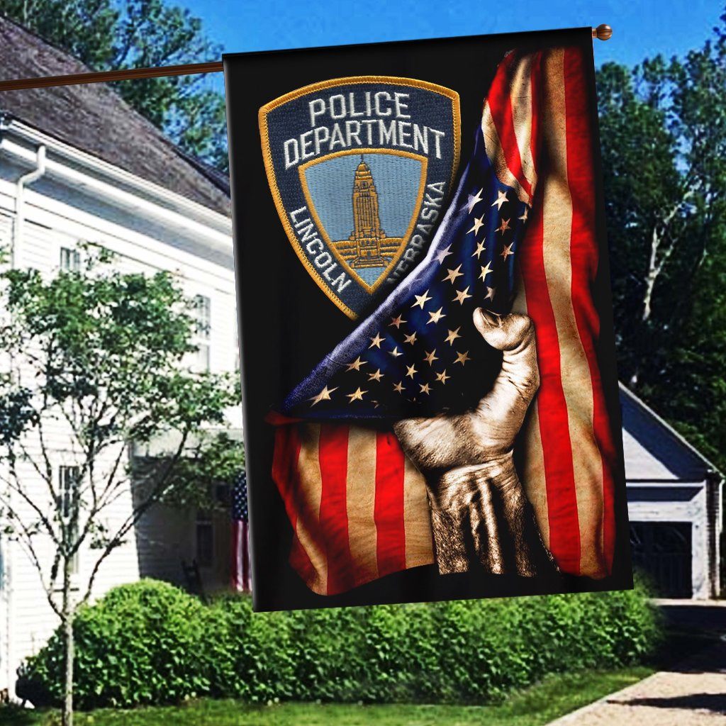 Lincoln Police Department Flag 3D Full Printing, Veteran Flag