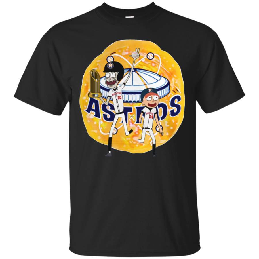 AGR Rick And Morty Houston Astros Cotton T Shirt