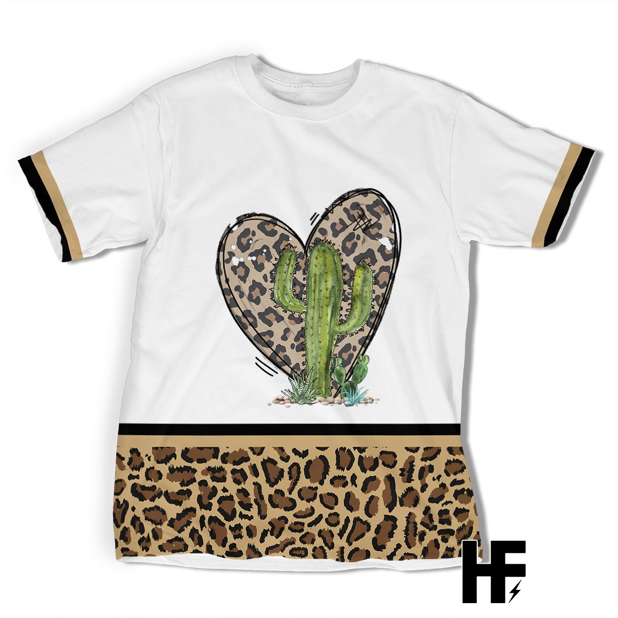 Cactus Leopard Ez03 All Over T-Shirt