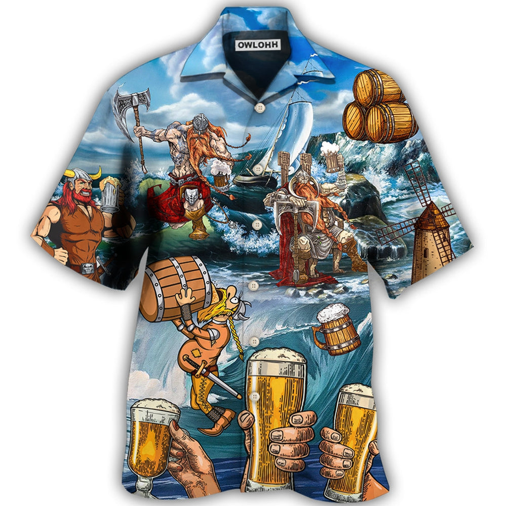 Viking Beer Style I Love It And I Drink It – Hawaiian Shirt – Owl Ohh