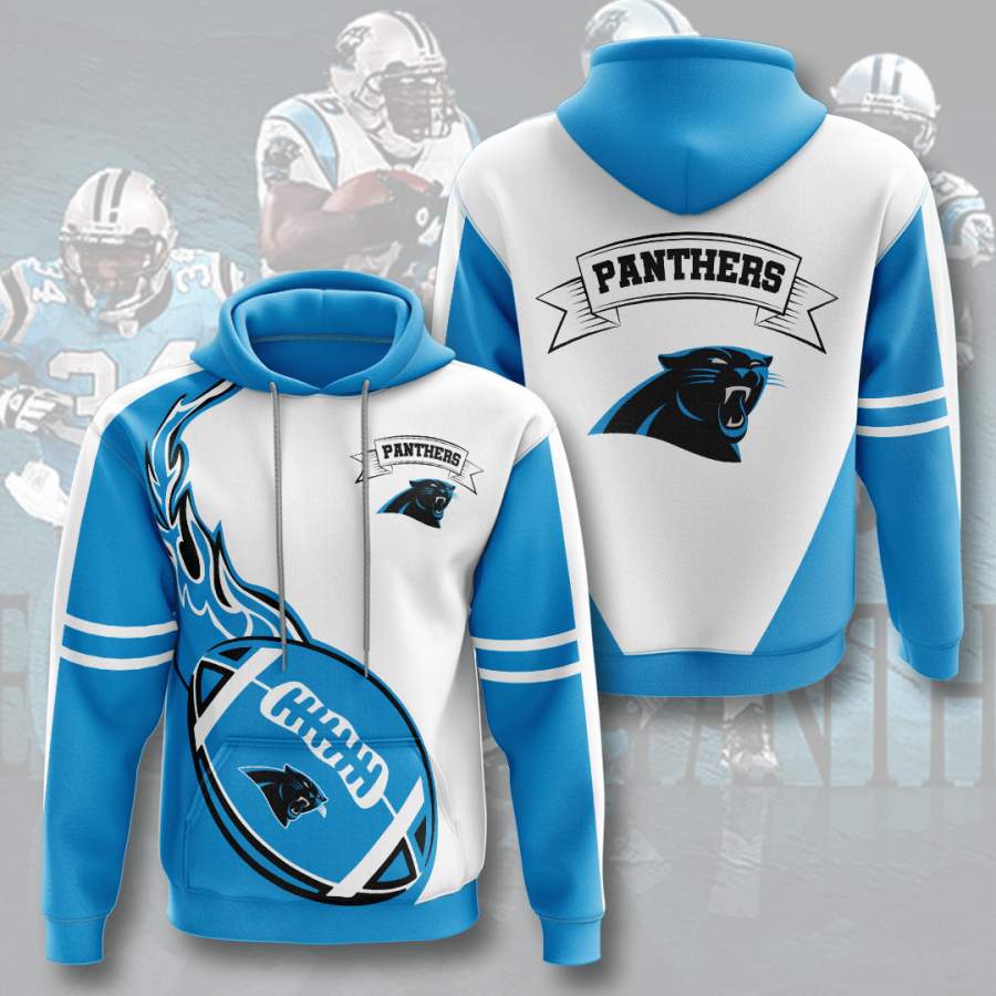 Carolina Panthers 3D Printed Hooded Pocket Pullover Hoodie