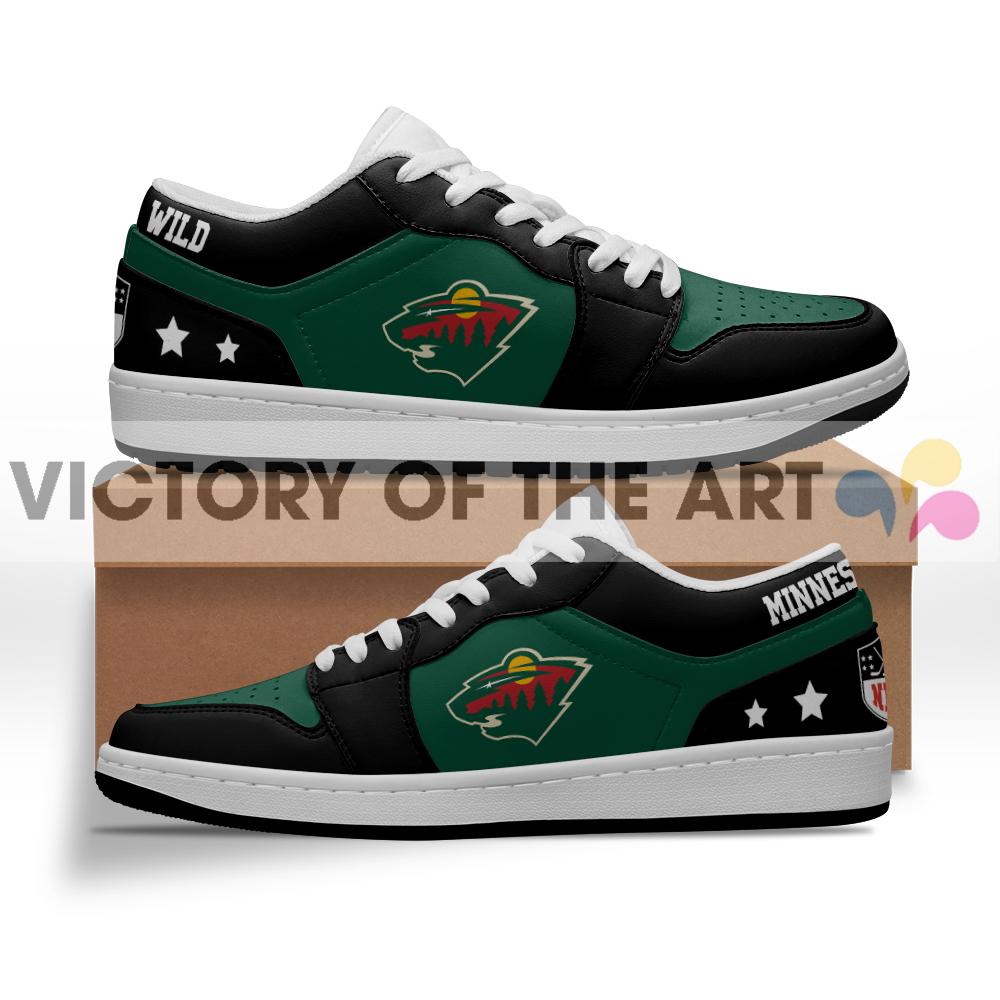 Gorgeous Simple Logo Minnesota Wild Low Jordan Shoes