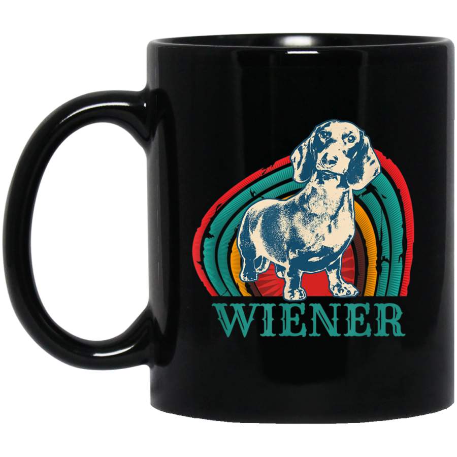 Dachshund Vintage Wiener 70s 80s Sunset Mug