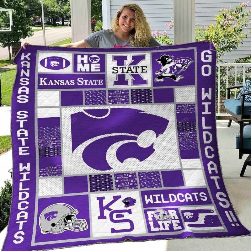 Kansas State Wildcats Blanket TH1607 Quilt