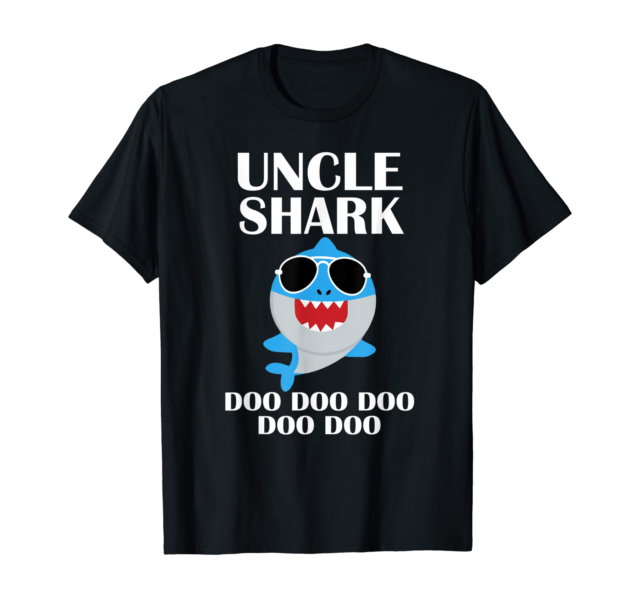 Uncle Shark Shirt Doo Doo Doo Fathers Day Uncle Birthday