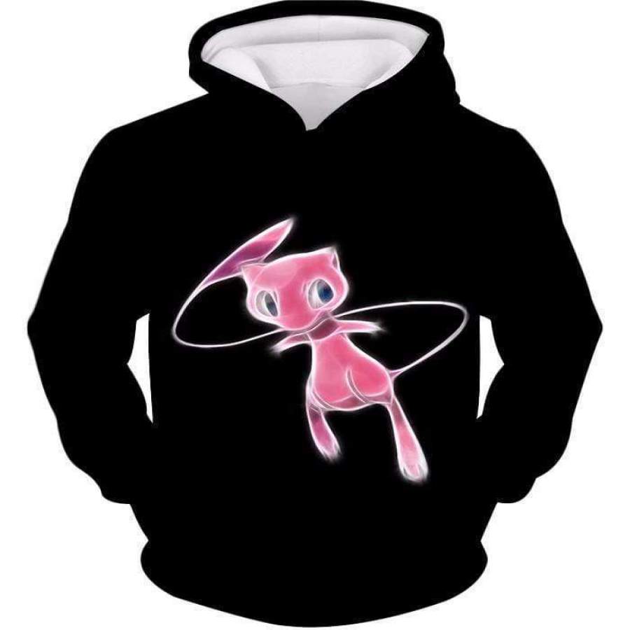 Pokemon Legendary Psychic Pokemon Mew Black Hoodie  - Pokemon Hoodie Animood