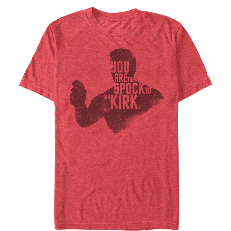 Star Trek Men’s Valentine’s Spock to My Kirk  T Shirt