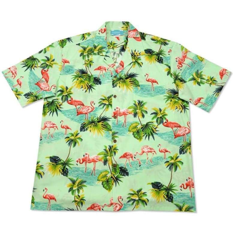 Flamingo Green Nice Design Hawaii Shirt Ha79721