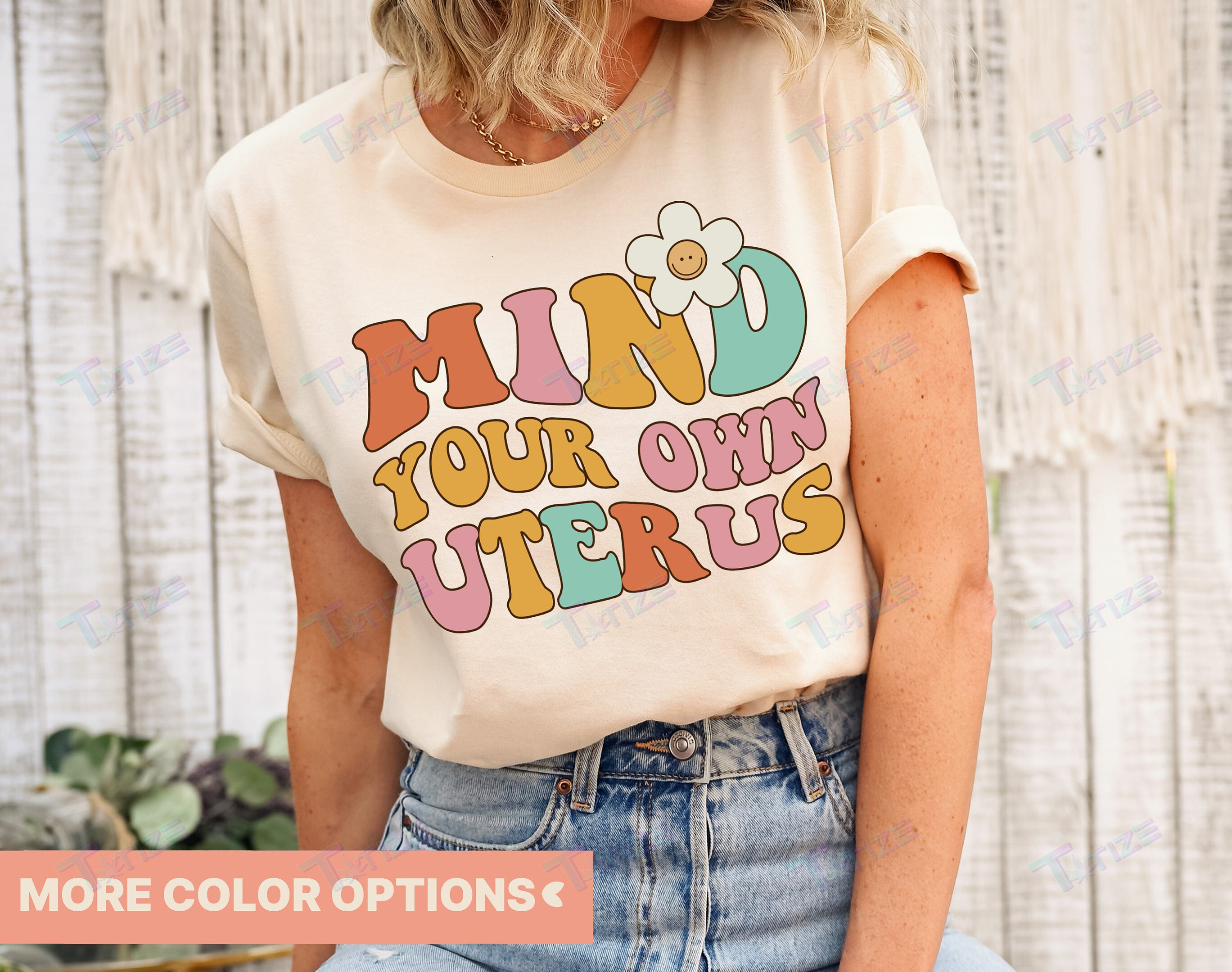 Pro Choice Shirt Mind Your Own Uterus Flower T-Shirt, Reproductive Rights Graphic Unisex T Shirt, Sweatshirt, Hoodie Size S – 5Xl