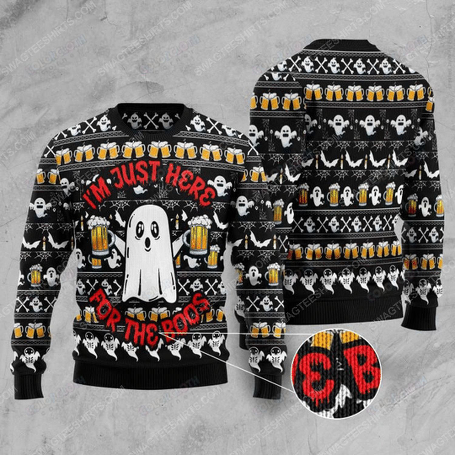 [Special Edition] I’M Just Here For The Boos Ugly Christmas Sweater – Maria