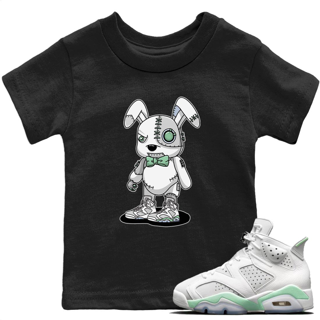 Cyborg Bunny T-Shirt – Air Jordan 6 Mint Foam Baby & Youth