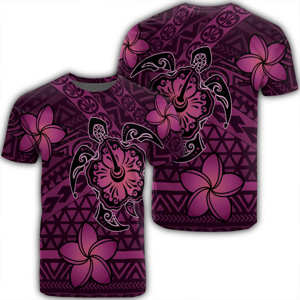 Hawaiian Mix Polynesian Turtle Plumeria Ah Nick Style Pink Ha38720