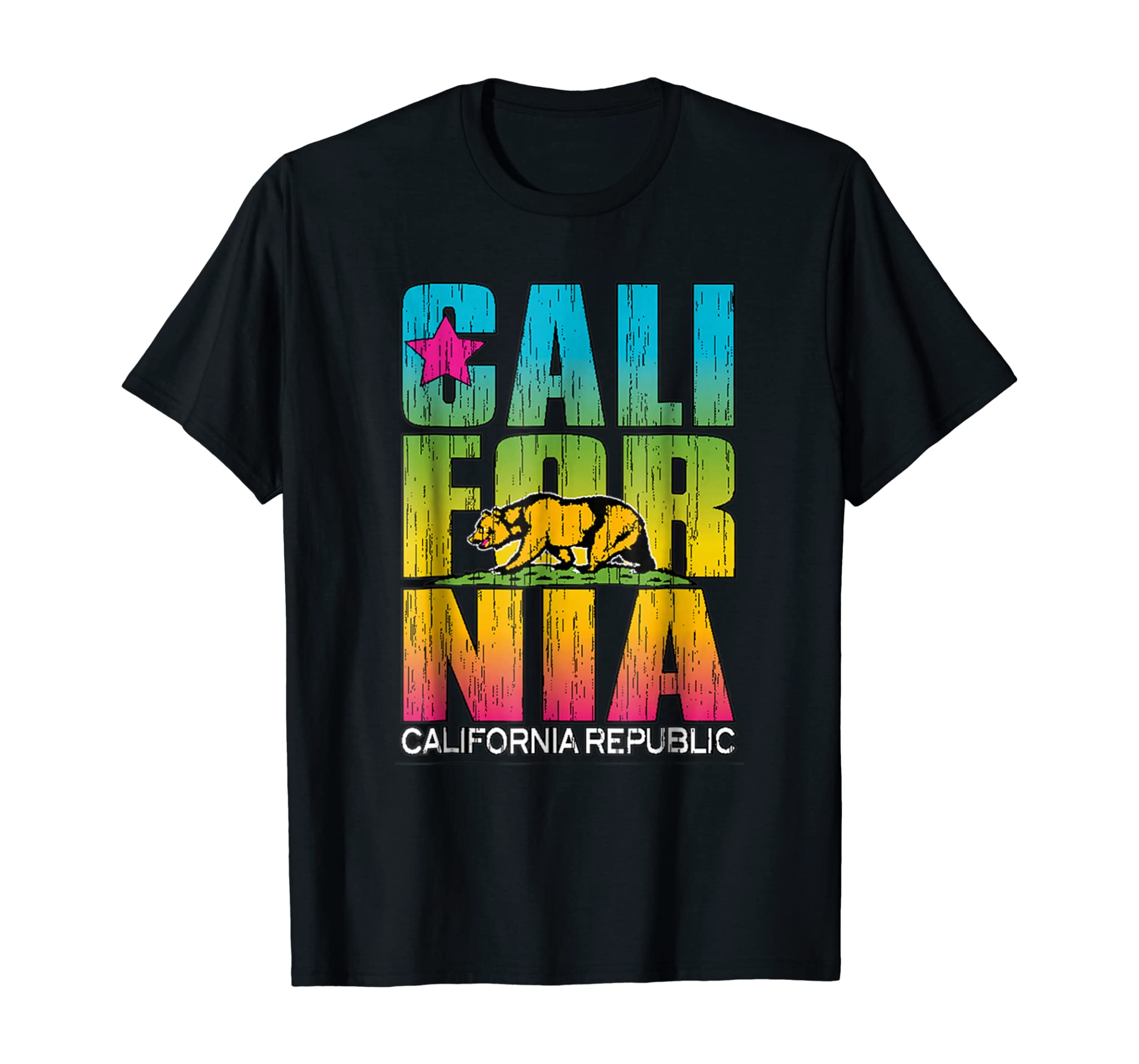 Cali Bear I Love California Republic Cool Tee Shirt