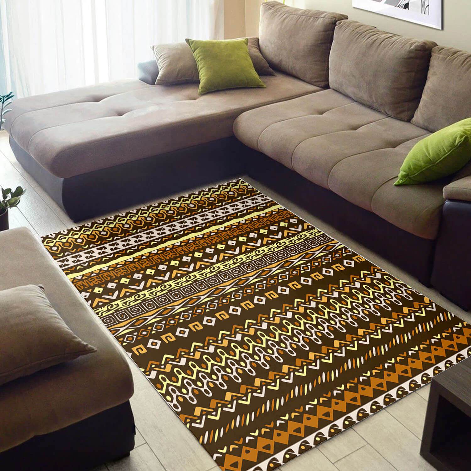 Cool African Rug Colorful African Afrocentric Pattern Art African Large Rug African Living Room Decor WBG3419