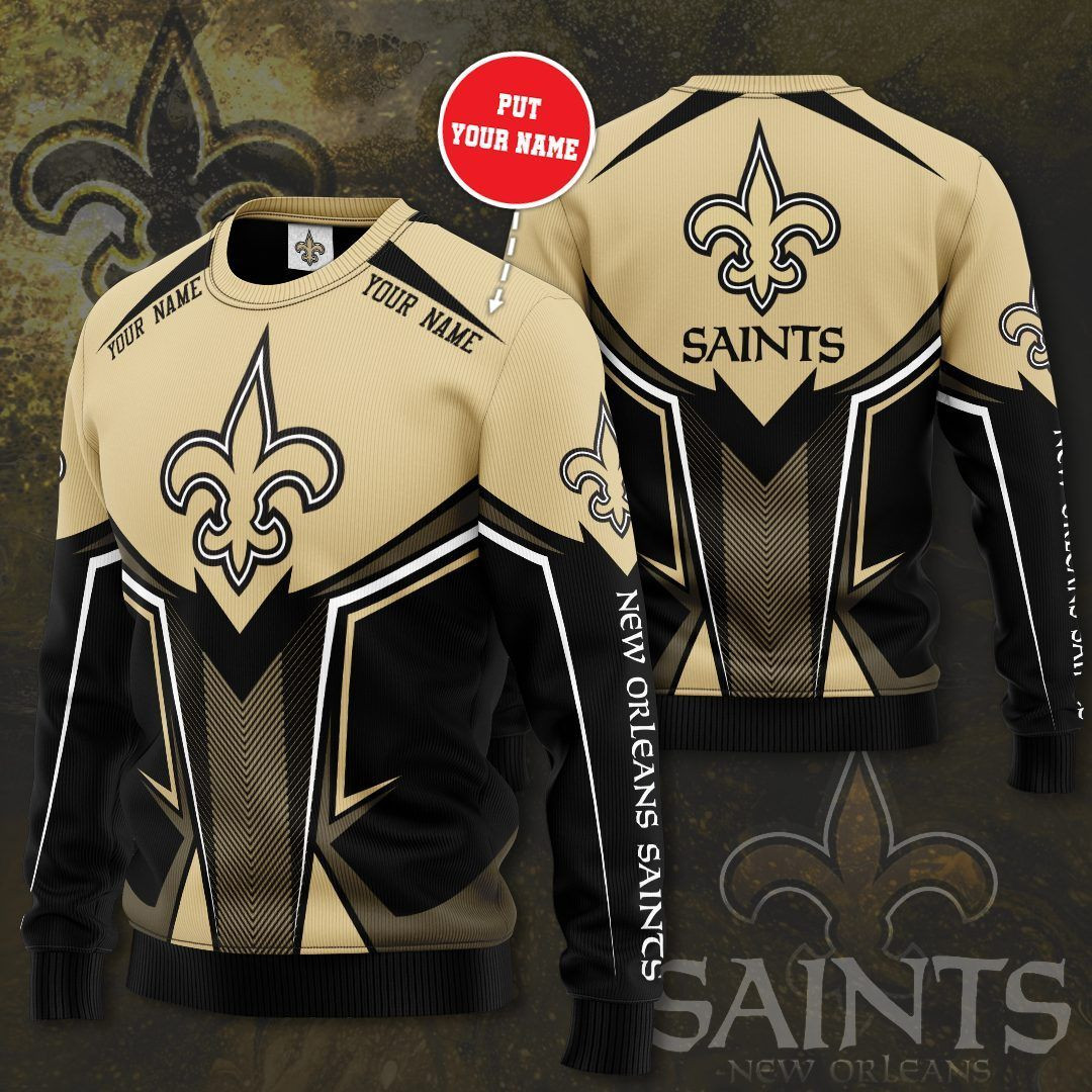 Personalized New Orleans Saints Football Team All Over Print 3D Sweatshirt