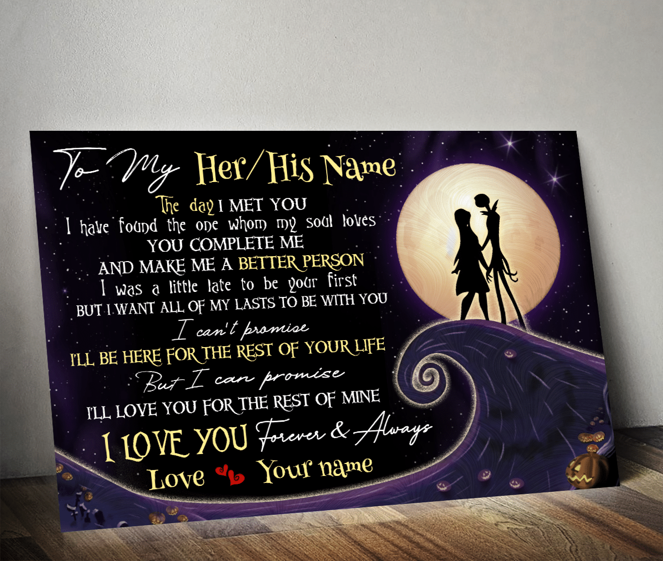 Nightmare Love You For My Life Custom Poster GG V2