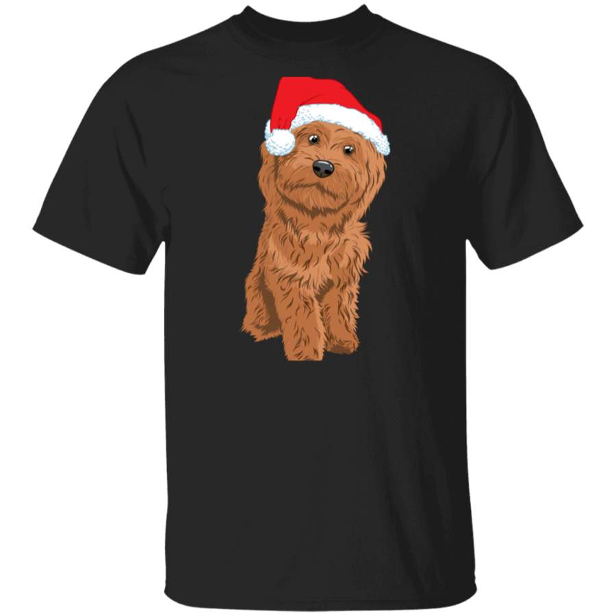 Cute Santa Doodle Dog Christmas Long Sleeve T-Shirt