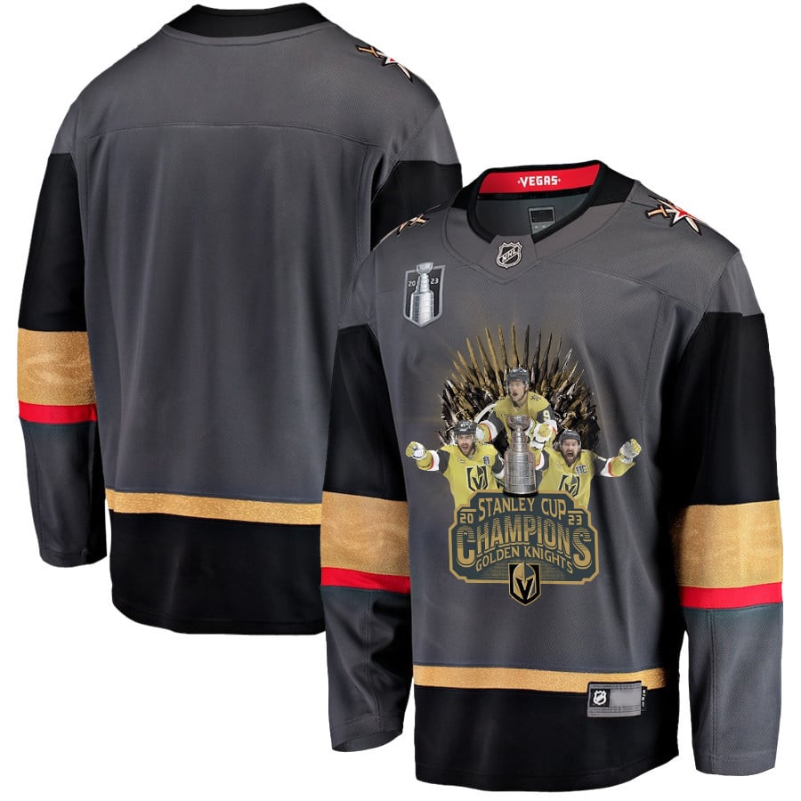 Vegas Golden Knights Celebrating Championship Era 2023 Stanley Cup Men Jersey – Black