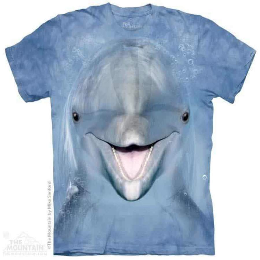 Dolphin Face Adult T-Shirt