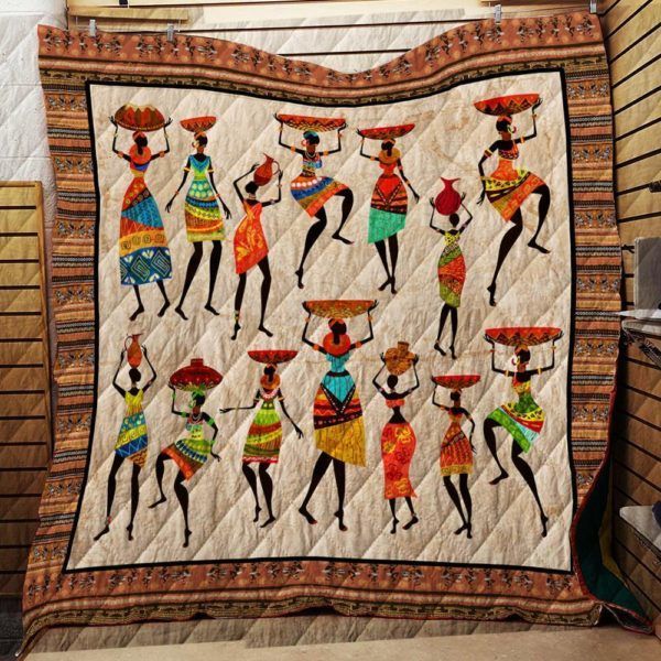 African Girls 3D Quilt Blanket HGM43