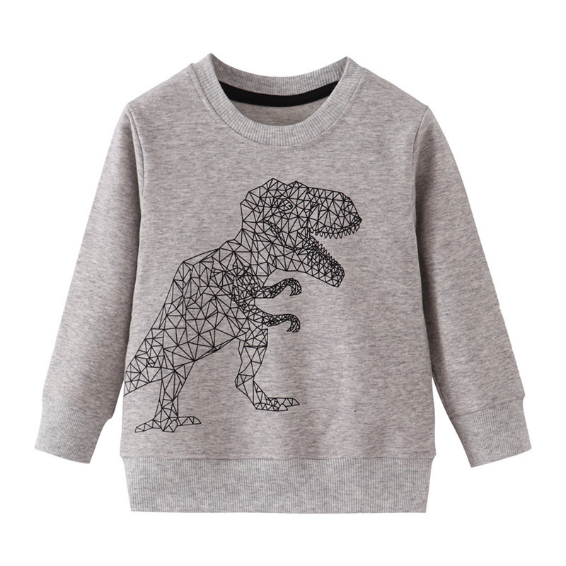 Zeebread New Arrival Cartoon Boys Sweatshirts Cotton Excavators Print Toddler Autumn Spring Kids Hoodies Sport Toddler Shirts alx