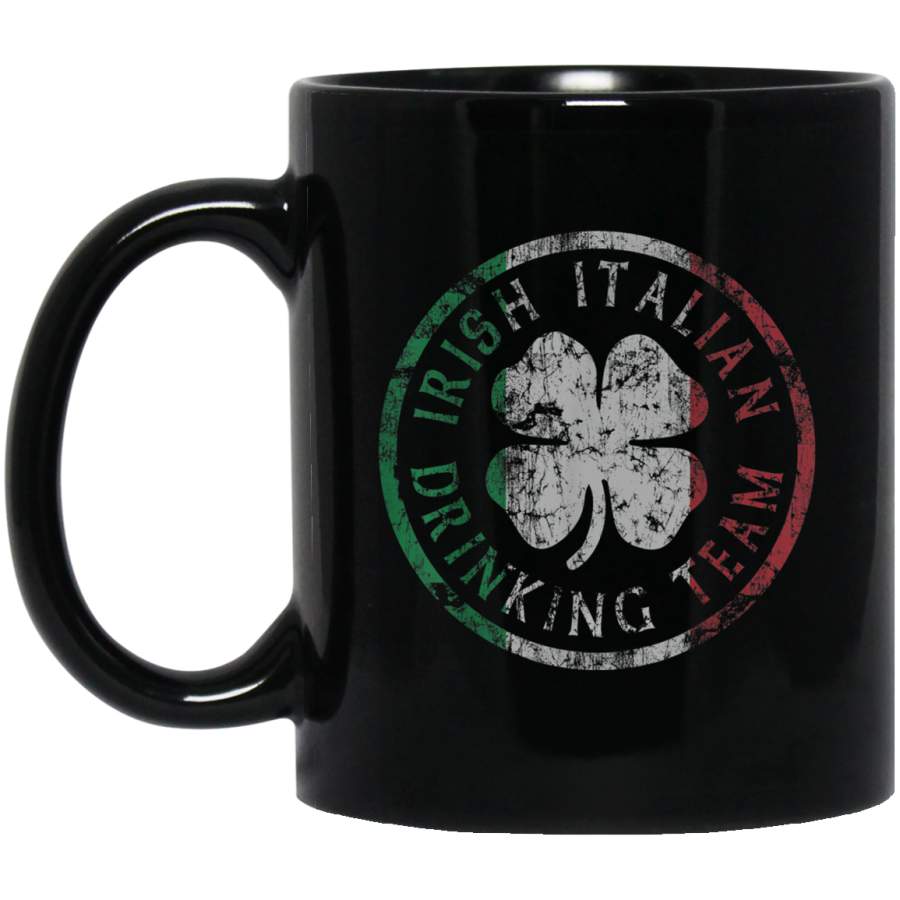 Vintage Irish Italian Drinking Team St Patricks Day Mug