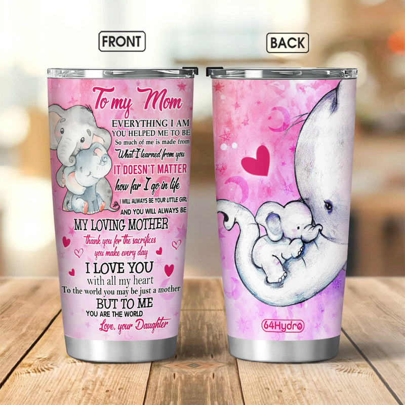 Mother Gift For Mother Elephant Art Dngb0612004Z Stainless Steel Tumbler