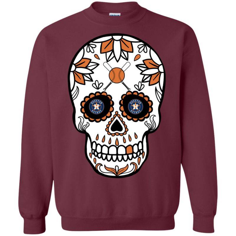 Houston Astros Baseball Sugar Skull Day of the Dead Shirts