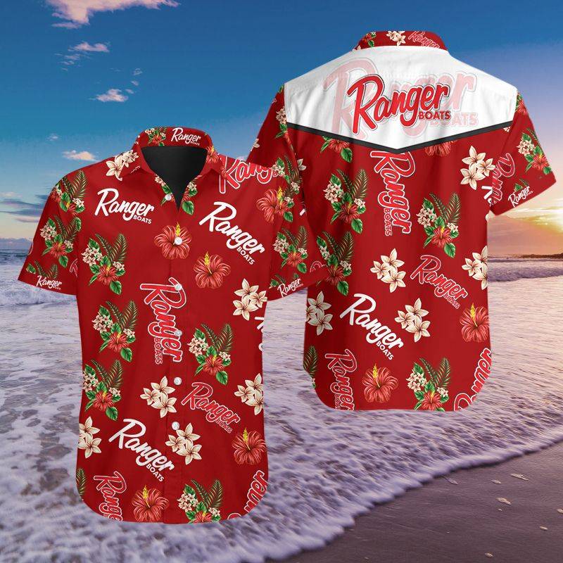 3D All Over Printed Ranger Boats- BDA HAWAIIAN Shirts Ver 1 (Red)