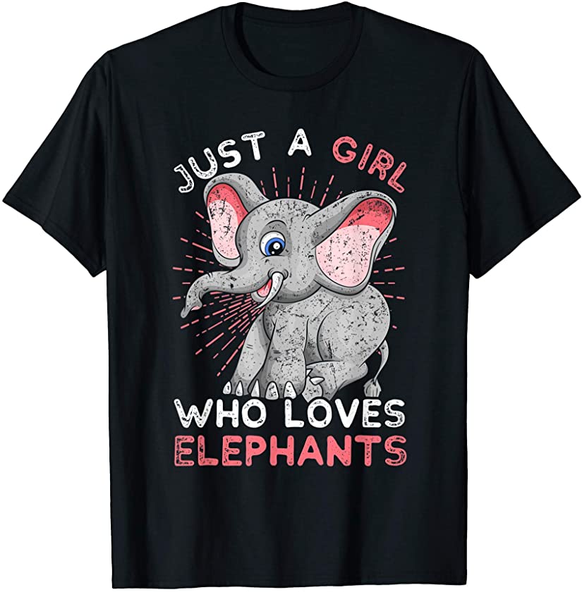 Zoo Animal Elephants Zoo Keeper Girls Gift Safari Elephant T-Shirt